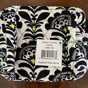 Vera Bradley Fanfare med Cosmetic Bag